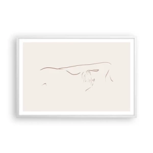 Poster in cornice bianca - La forma del desiderio - 91x61 cm