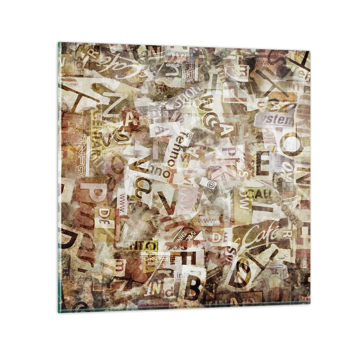 Quadro su vetro - Unificando le chiacchiere - 30x30 cm