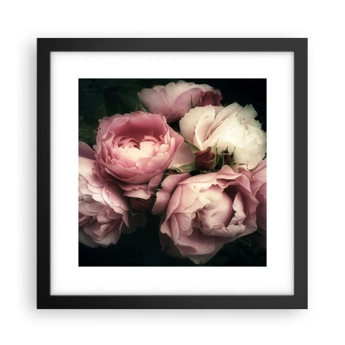 Poster in cornice nera - Il fascino della Belle Époque - 30x30 cm