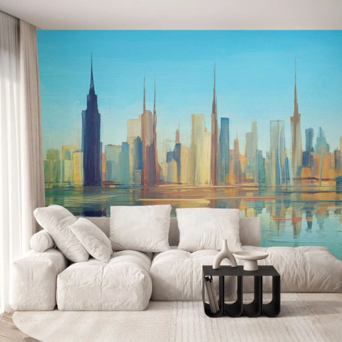 Fotomurali Premium Canvas - Metropoli assolata - Città, Architettura, Pezzo - 450x315 cm