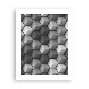 Poster - Puzzle cubista - 40x50 cm