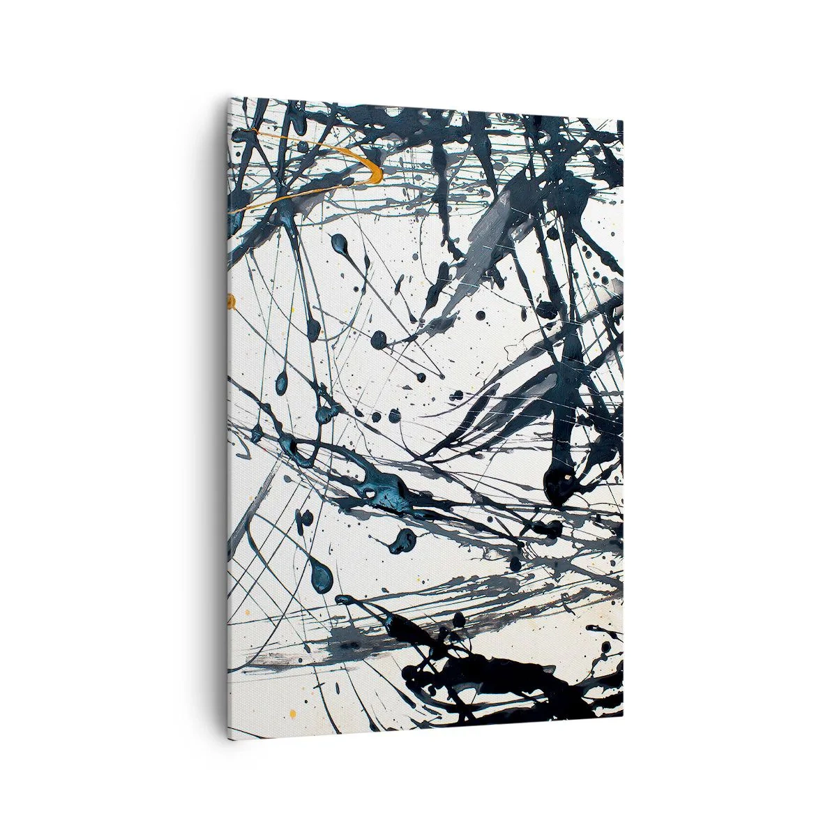 Quadro su tela - Stampe su Tela - Motivo di pittura astratta con linee e macchie dinamiche - 70x100cm - Ha senso o non ha senso? - Decorazione murale moderna per soggiorno e camera da letto ARTTOR