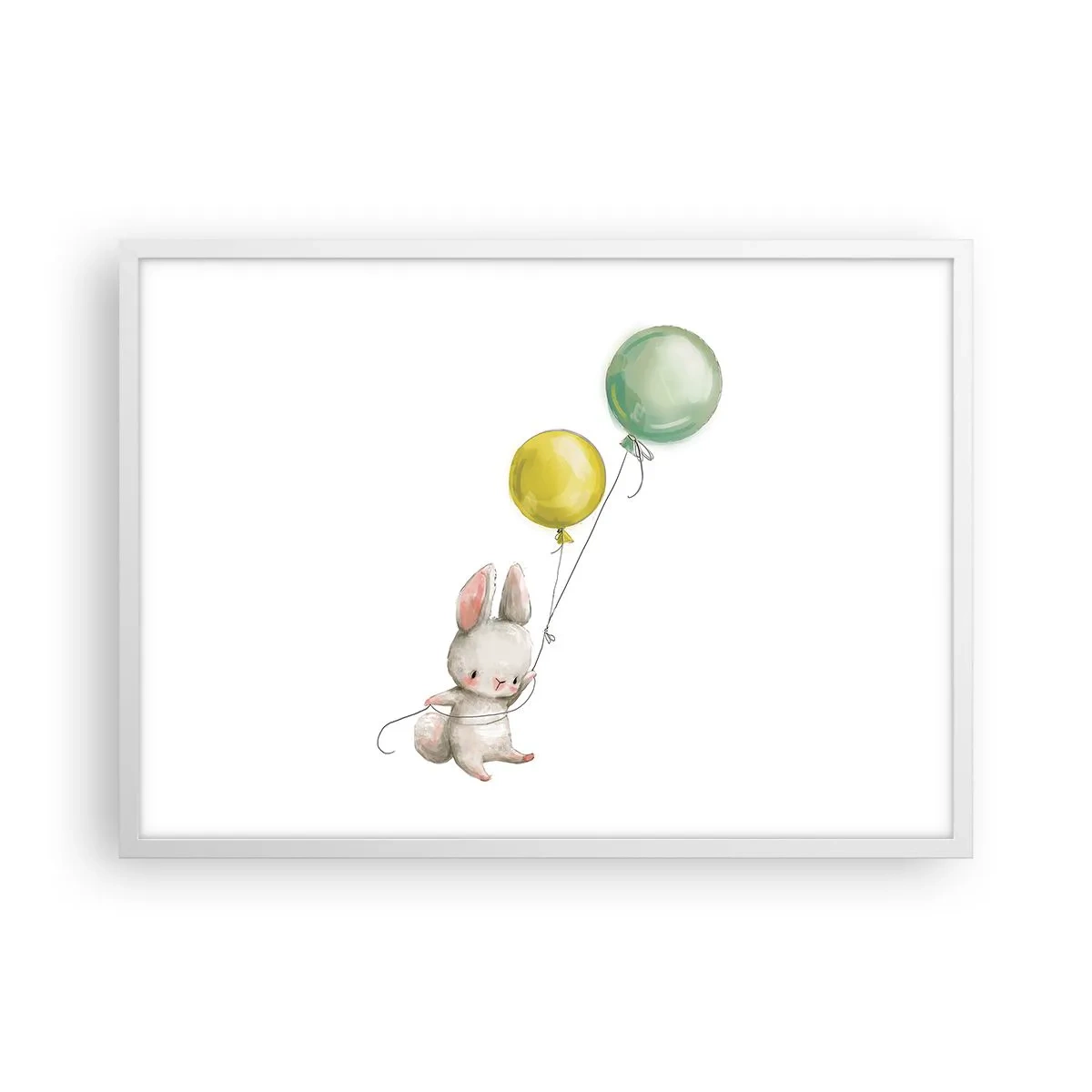 Poster in cornice bianca - Volo anch'io! - 70x50 cm