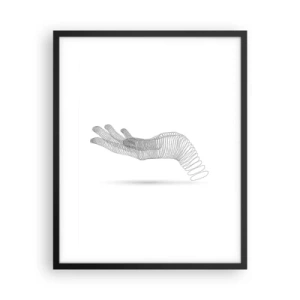 Poster in cornice nera - Mano elastica - 40x50 cm
