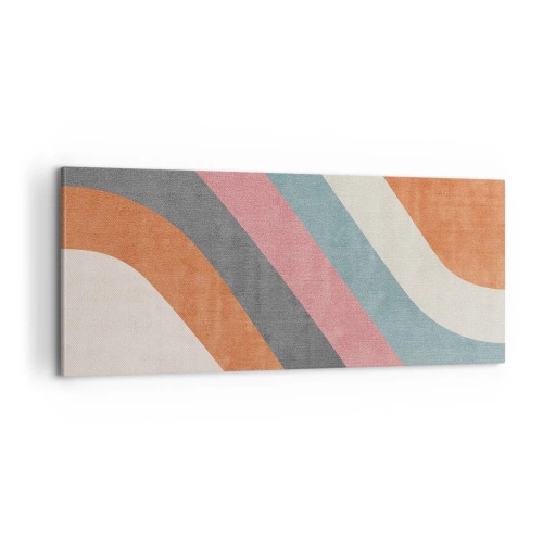 Quadro su tela - Stampe su Tela - Composizione diagonale: movimento - 100x40 cm