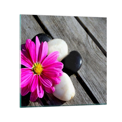 Quadro su vetro - Riposo sul molo - 50x50 cm