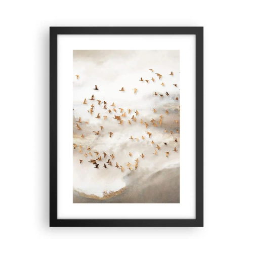 Poster in cornice nera - È giunto il momento... - 30x40 cm