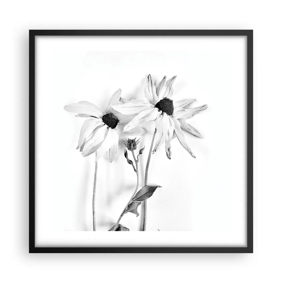 Poster in cornice nera - Nessuno vuole essere solo - 50x50 cm