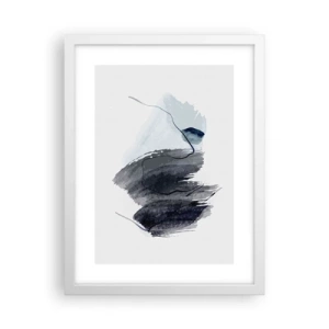 Poster in cornice bianca - Intensità e movimento - 30x40 cm