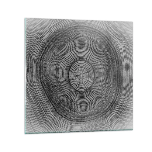 Quadro su vetro - I segni del tempo - 30x30 cm