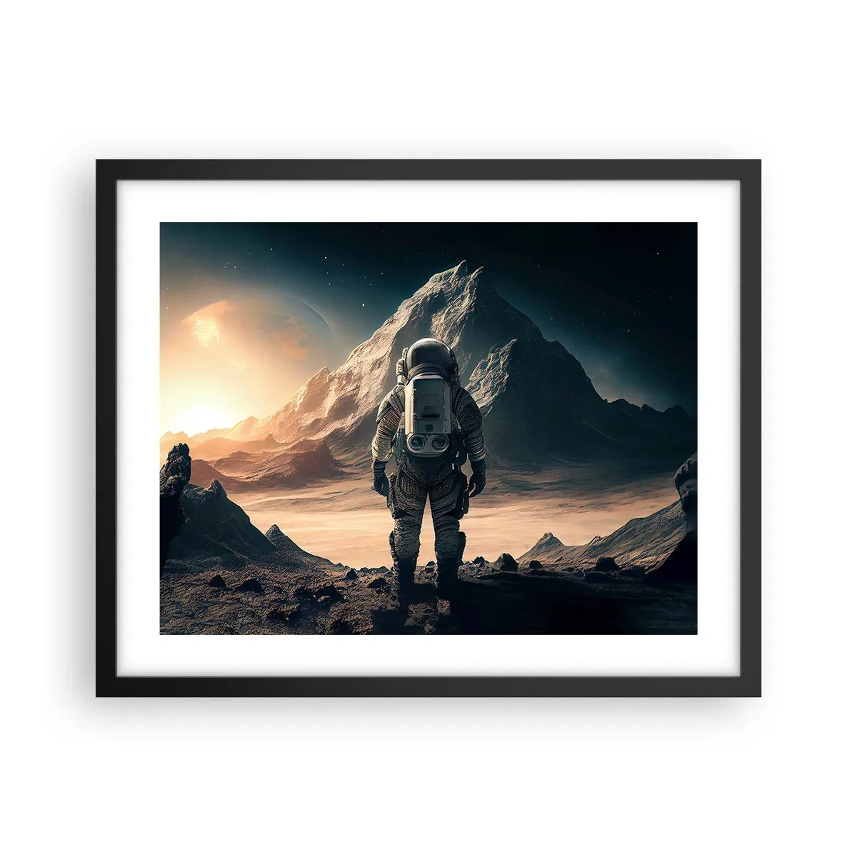 Poster in cornice nera - Nuova sfida - 50x40 cm