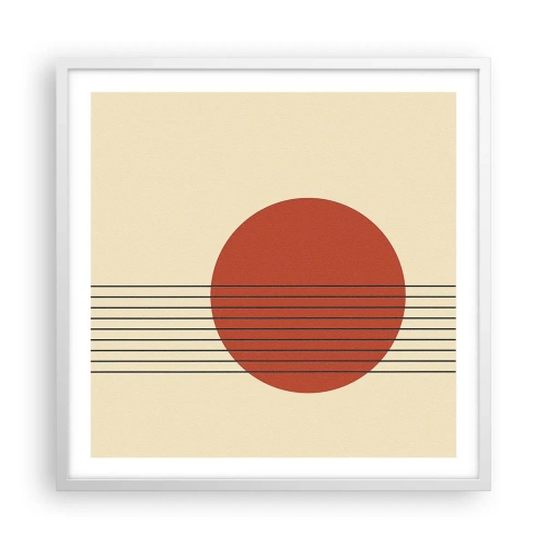 Poster in cornice bianca - Nel cerchio e oltre - 60x60 cm