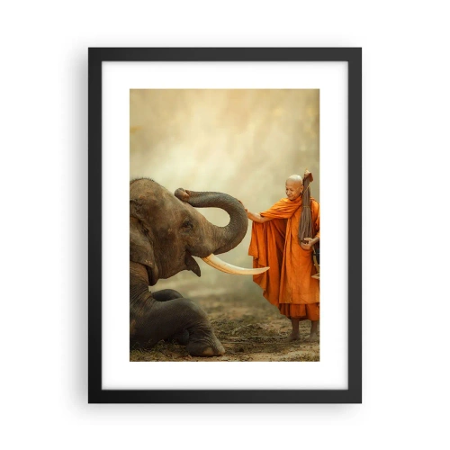 Poster in cornice nera - Incontro nel viaggio - 30x40 cm