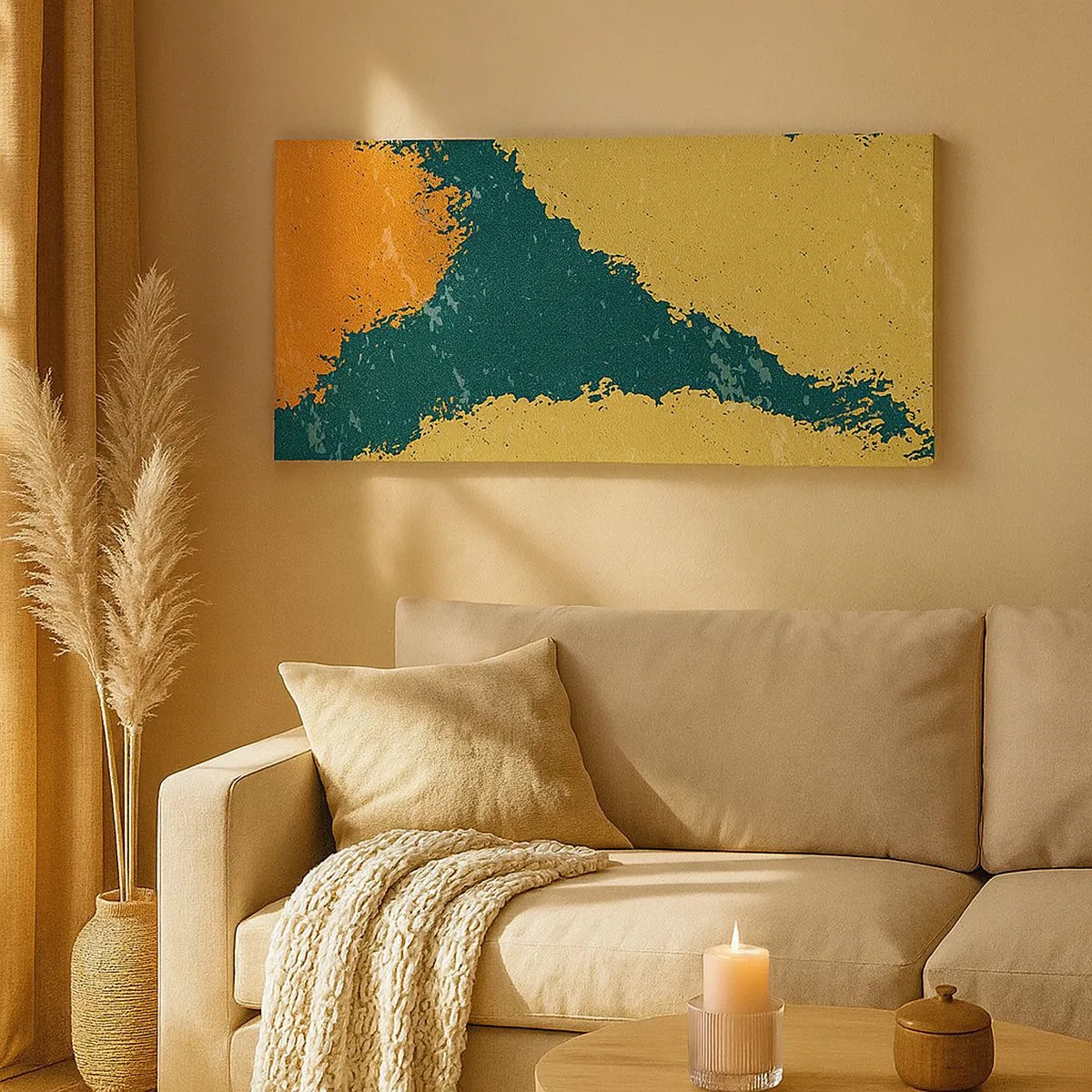 Quadro su tela - Stampe su Tela - Astrazione: movimento lento - 100x40 cm