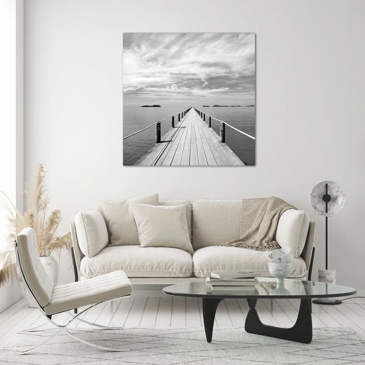 Quadro su vetro - Forse un viaggio... - 60x60 cm