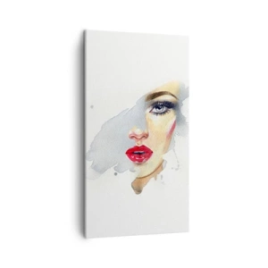 Quadro su tela - Stampe su Tela - Riflesso in una goccia d'acqua - 45x80 cm