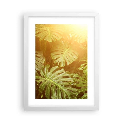 Poster in cornice bianca - Entrando nel verde... - 30x40 cm