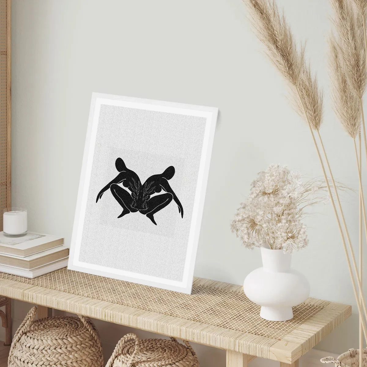 Poster in cornice bianca - Anima comune - 61x91 cm