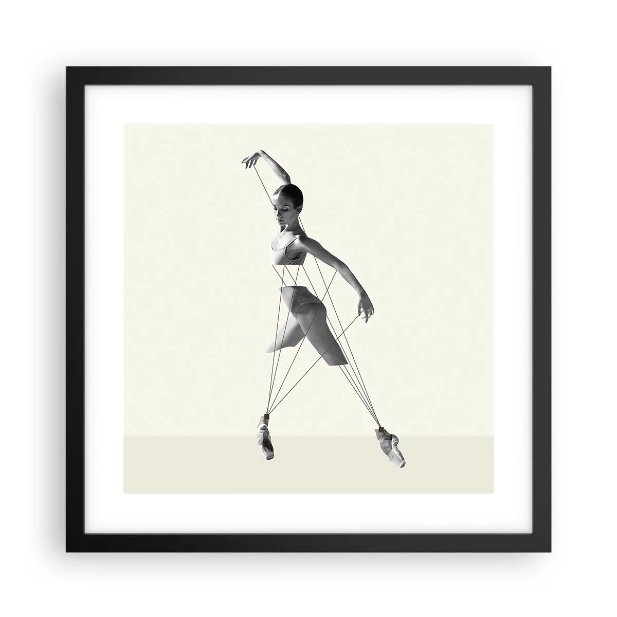 Poster in cornice nera - Nel teatro del mondo - 40x40 cm