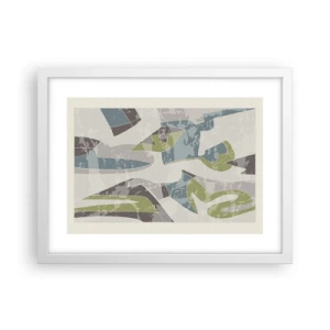 Poster in cornice bianca - Composizione oltre il vetro - 40x30 cm