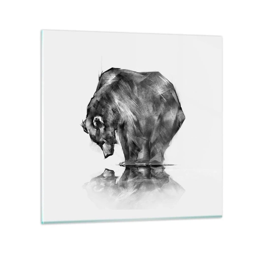 Quadro su vetro - Fa piacere vedere chi ci è caro - 70x70 cm