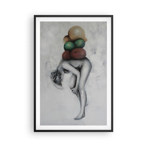 Poster in cornice nera - Il peso della vita - 61x91 cm