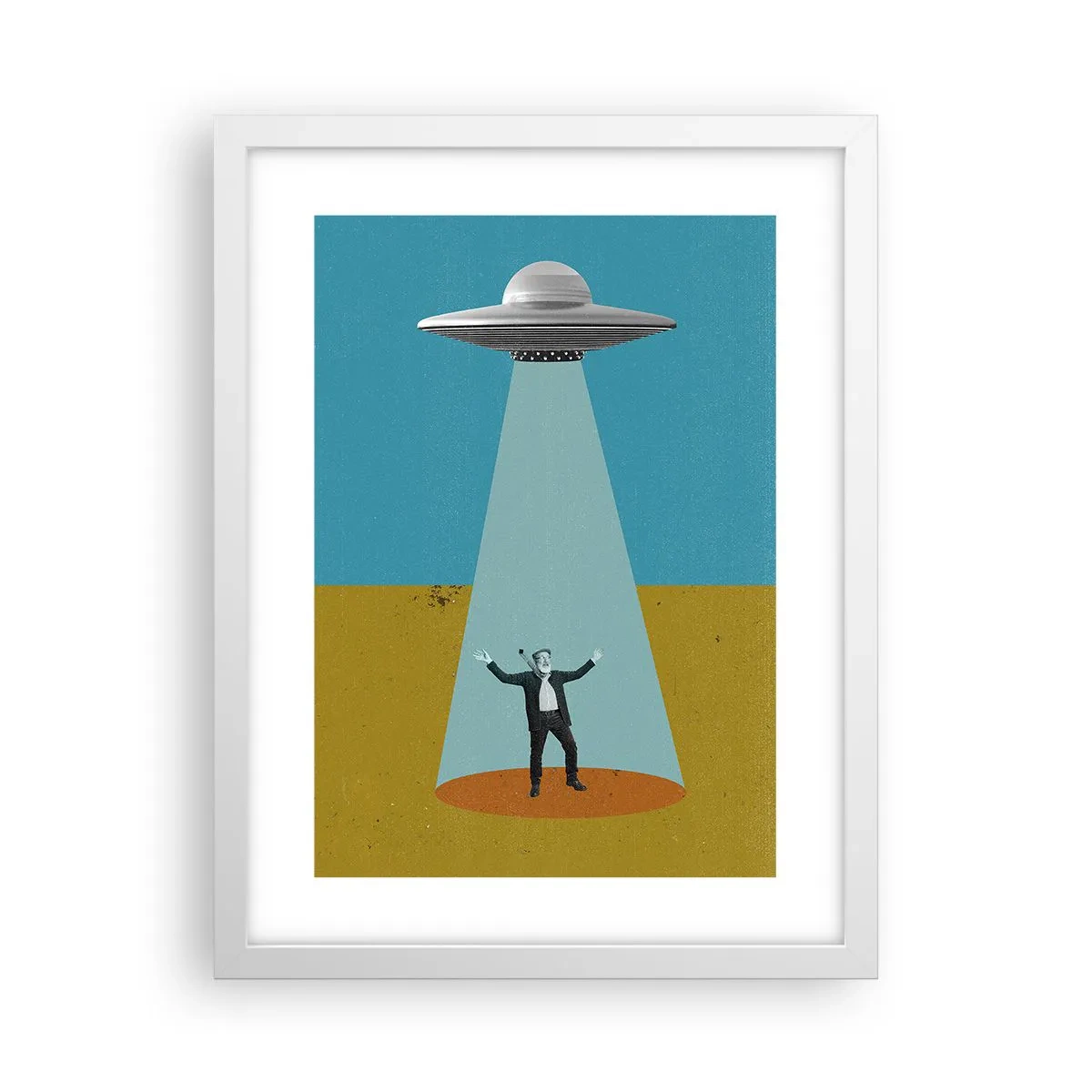 Poster in cornice bianca - Incontro ravvicinato - 30x40 cm