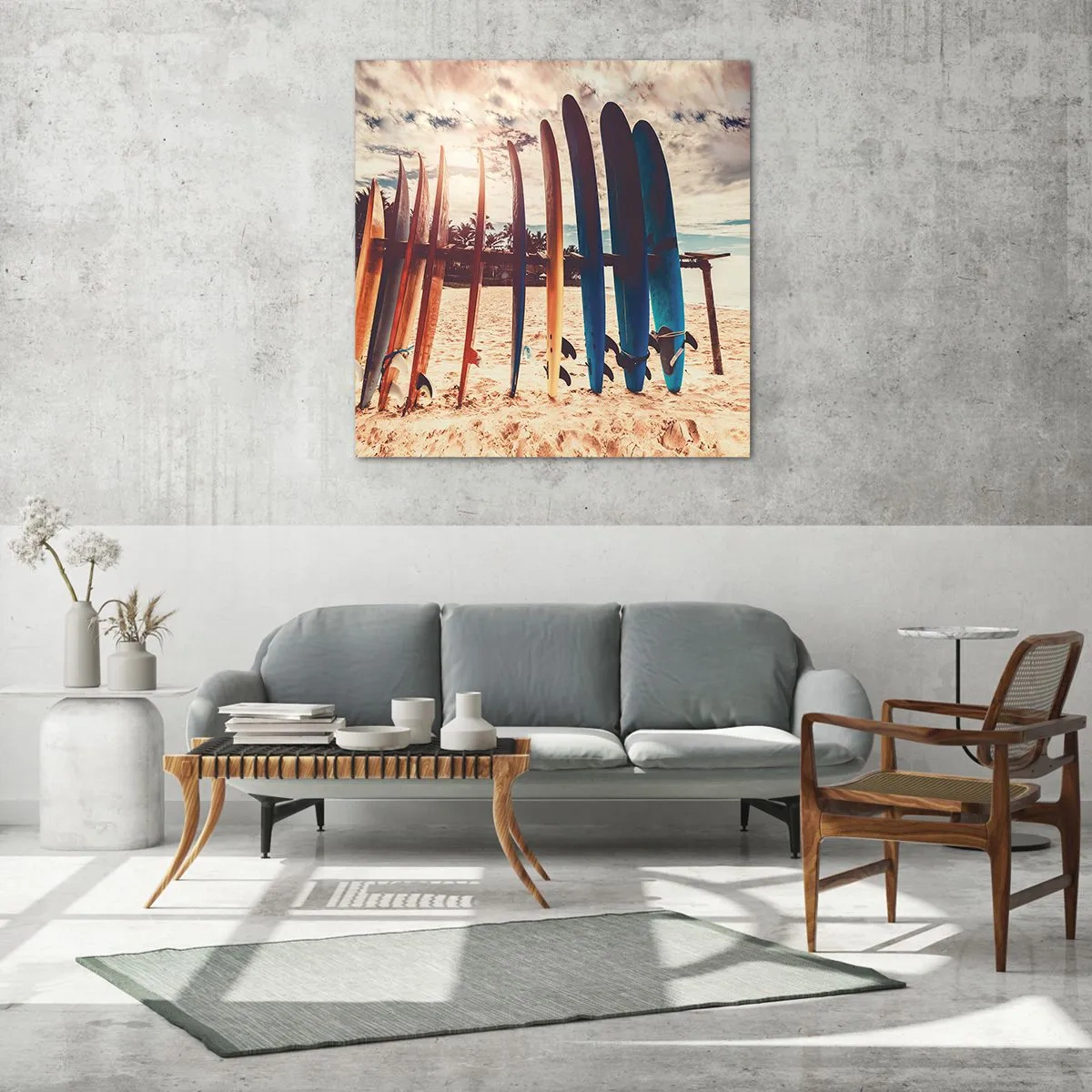 Quadro su vetro - Buonanotte, a domani - 70x70 cm