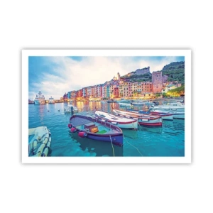 Poster - Sera colorata nel porto - 91x61 cm