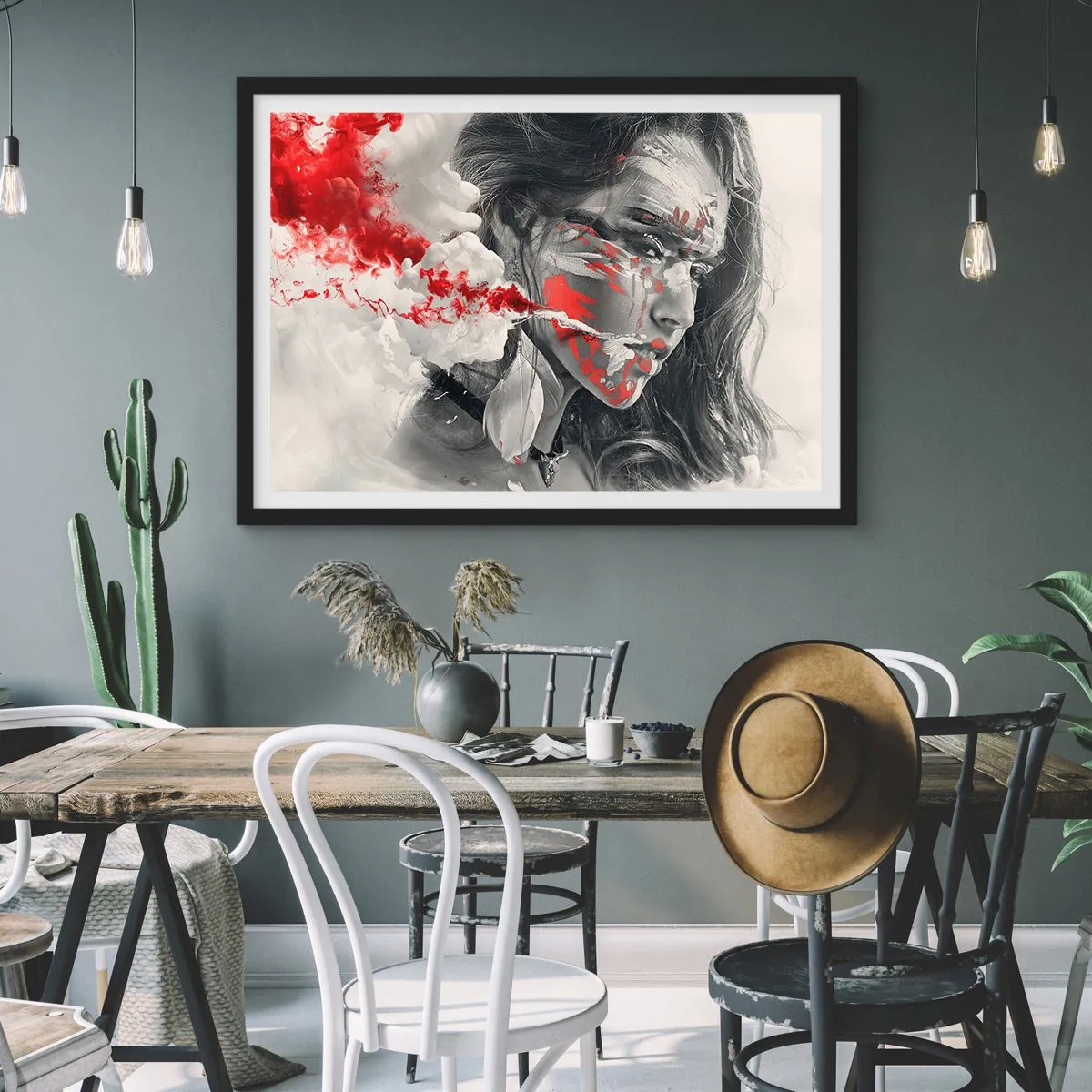 Poster in cornice nera - Nei vapori dell'assurdo - 40x30 cm