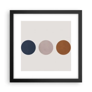 Poster in cornice nera - Simbolo di perfezione - 30x30 cm