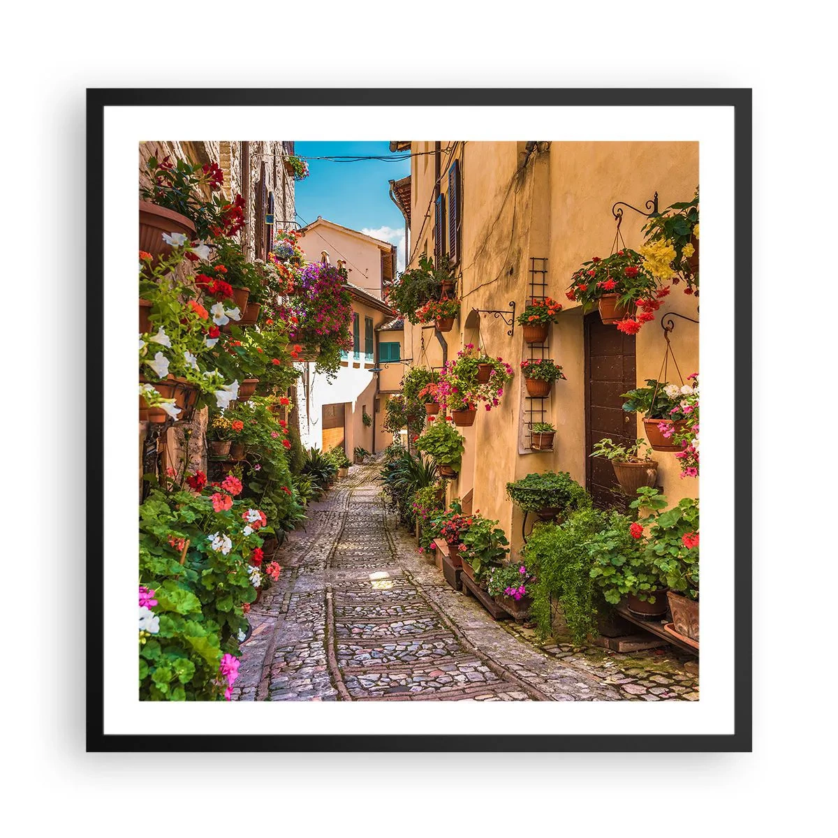 Poster in cornice nera - Angolo italiano - 60x60 cm