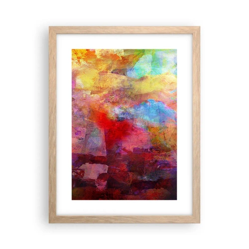Poster in cornice rovere chiaro - Guardando dentro all'arcobaleno - 30x40 cm