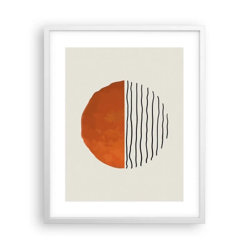 Poster in cornice bianca - Atmosfera giapponese - 40x50 cm