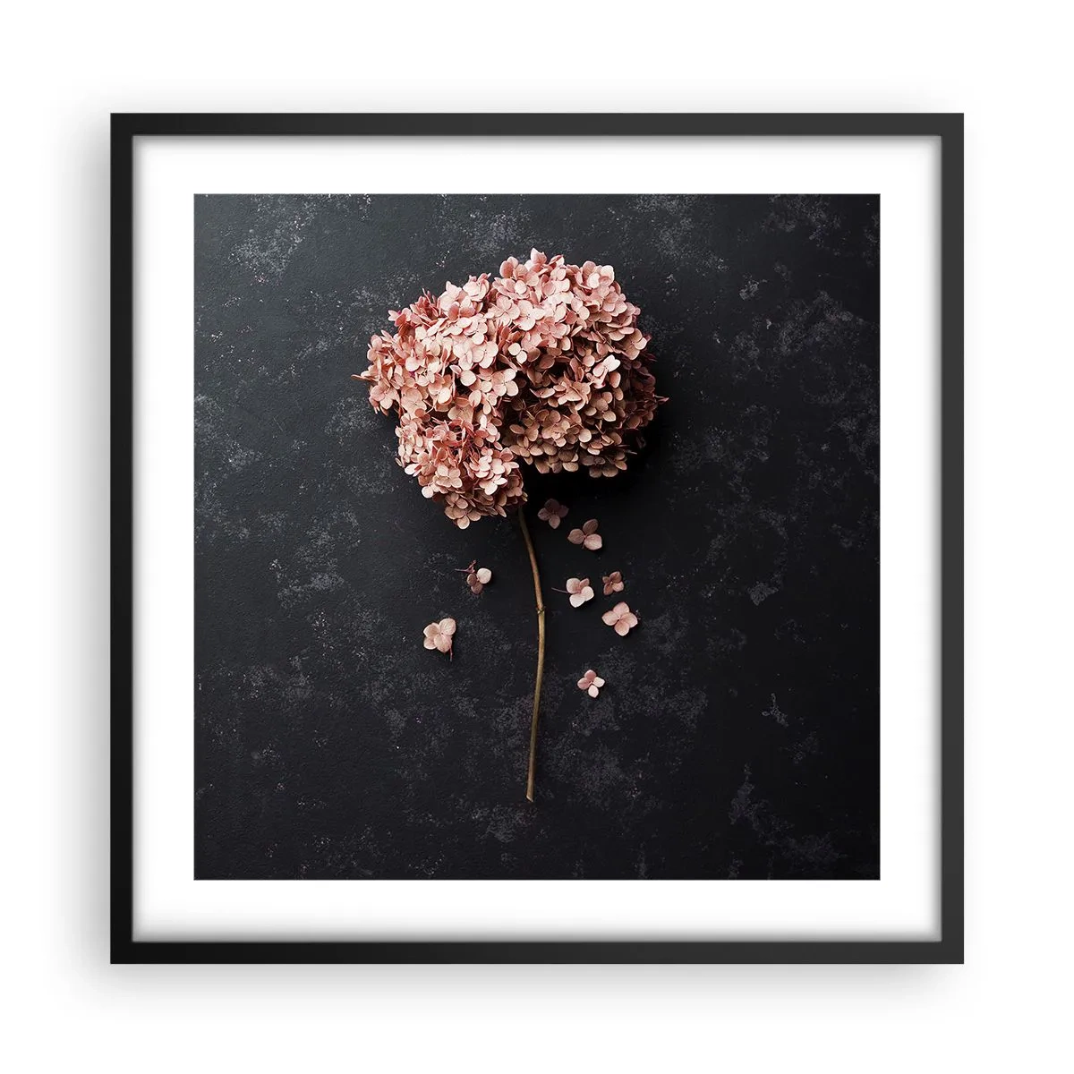 Poster in cornice nera - Un vero segno romantico - 50x50 cm