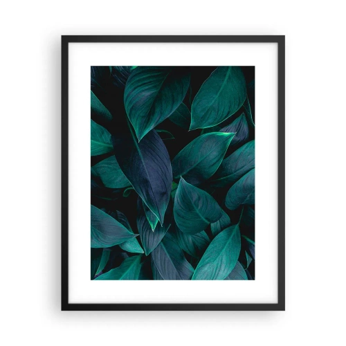 Poster in cornice nera - Il verde puro - 40x50 cm
