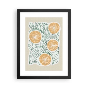 Poster in cornice nera - Etnicamente con una nota di astrazione - 30x40 cm