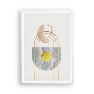 Poster in cornice bianca - Chiarezza e lucentezza - 70x100 cm