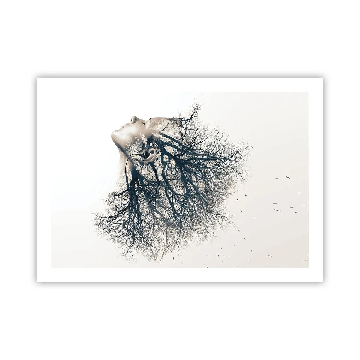 Poster - In ascolto del sussurro dell'albero - 70x50 cm