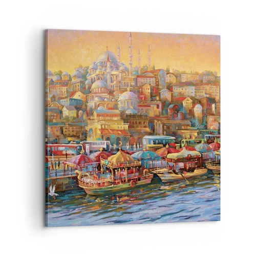 Quadro su tela - Stampe su Tela - Racconto da Istanbul - 60x60 cm