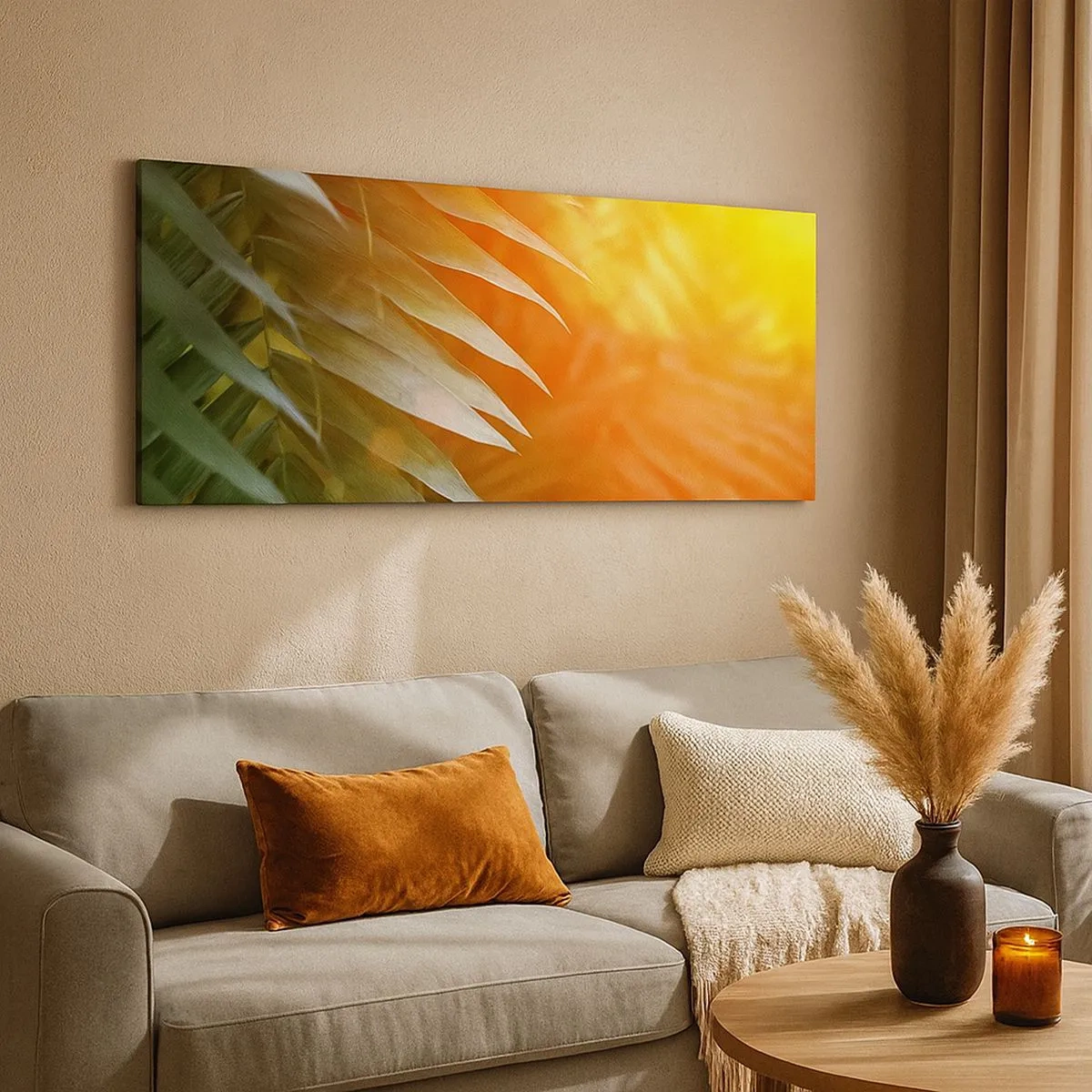 Quadro su tela - Stampe su Tela - L'alba nella giungla - 100x40 cm