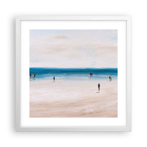 Poster in cornice bianca - Un bisogno naturale - 40x40 cm