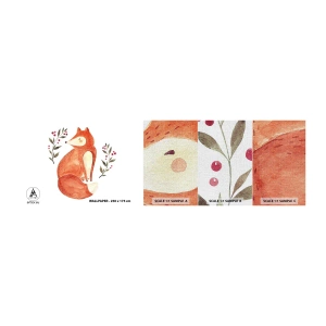 Campione di Fotomurale Premium Canvas - Piccola rossa - Per bambini, Volpe, Fiaba - 100x30 cm