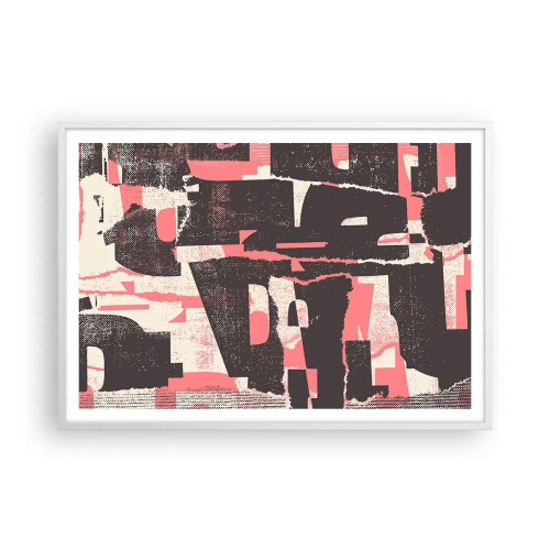 Poster in cornice bianca - Tutto il rumore - 100x70 cm