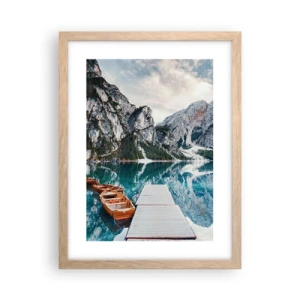Poster in cornice rovere chiaro - Ti mostriamo la bellezza - 30x40 cm