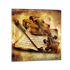 Quadro su vetro - Ci vuole subito un virtuoso - 30x30 cm