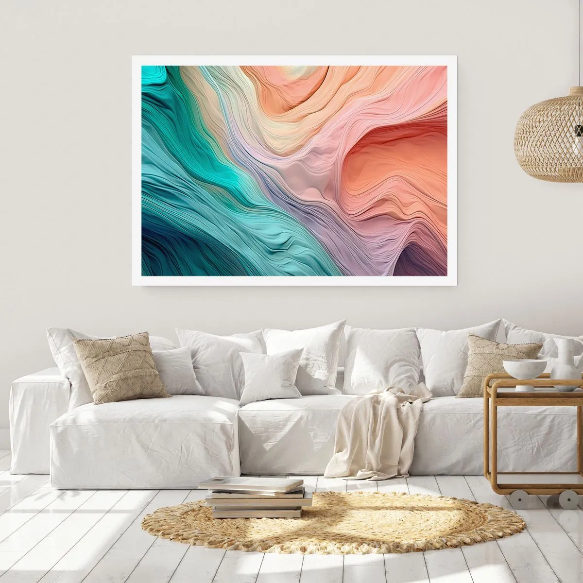 Poster - Onda arcobaleno - 70x50 cm
