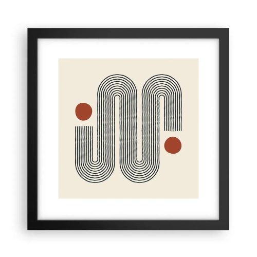 Poster in cornice nera - Dall'inizio alla fine - 30x30 cm