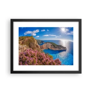 Poster in cornice nera - Le mie grosse vacanze greche - 40x30 cm