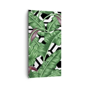 Quadro su tela - Stampe su Tela - Composizione simmetrica con la natura - 65x120 cm